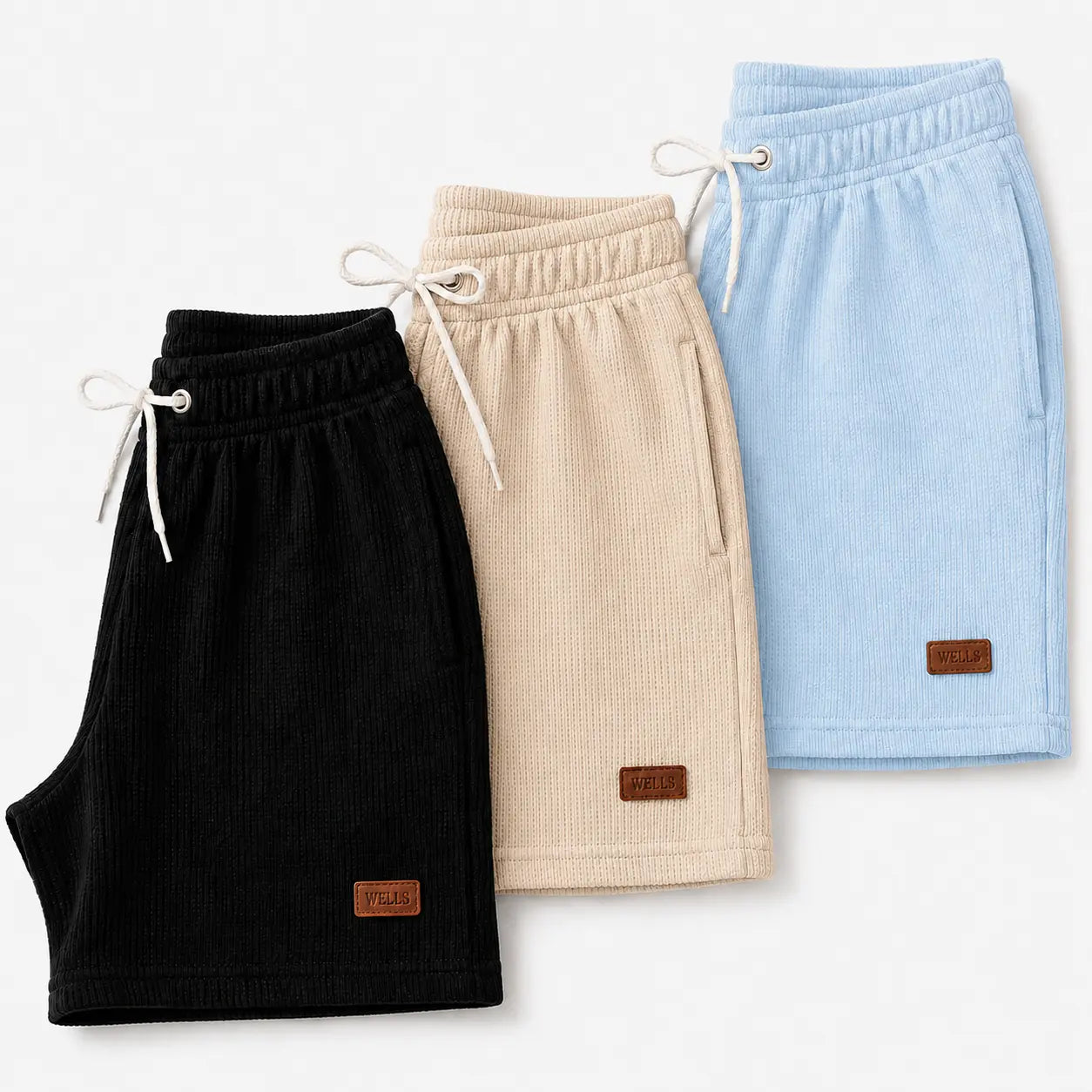 Kit 3 Bermudas Waffle Premium - Lote Limitado