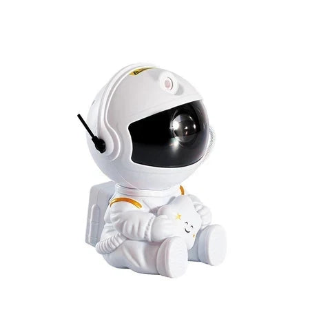 Mini Luminária Astronauta Projetor de Galáxia e Estrelas, LED, Luz Noturna Decorativa